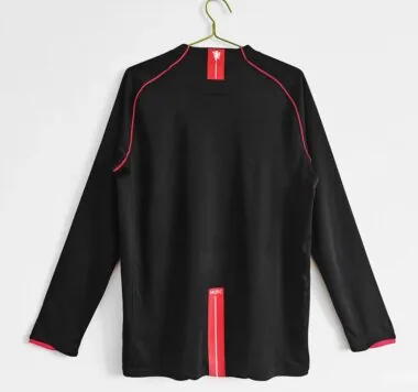 Camiseta de manga larga del Manchester United para partidos fuera de casa, temporada 07-08