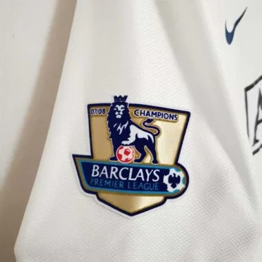 08-09 Manchester United away white UCL final long sleeve