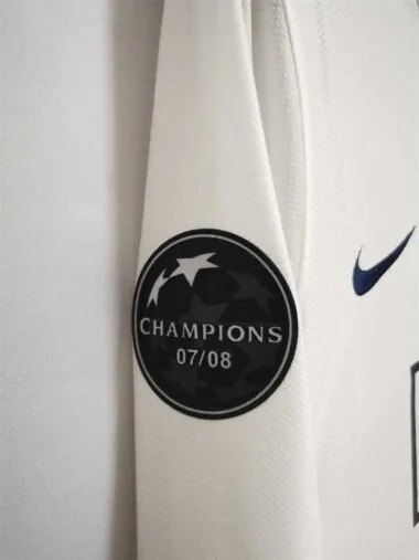 08-09 Manchester United away white UCL final long sleeve