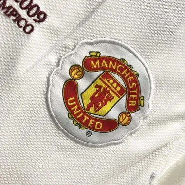 08-09 Manchester United away white UCL final long sleeve