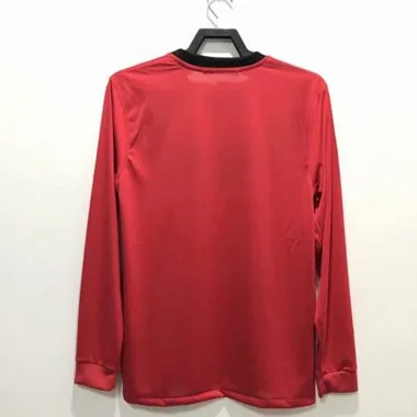 Camisa de manga comprida do Manchester United (jogo em casa) 09-10