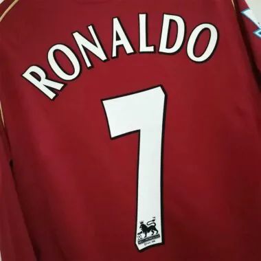 06-07 Camisola de manga comprida do Manchester United (jogo em casa)