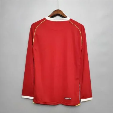 06-07 Camisola de manga comprida do Manchester United (jogo em casa)
