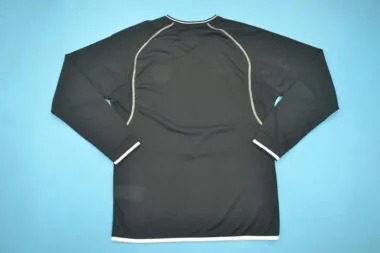 00-02 Camisola preta de manga comprida do Manchester United para jogos fora de casa