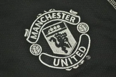 00-02 Camisola preta de manga comprida do Manchester United para jogos fora de casa