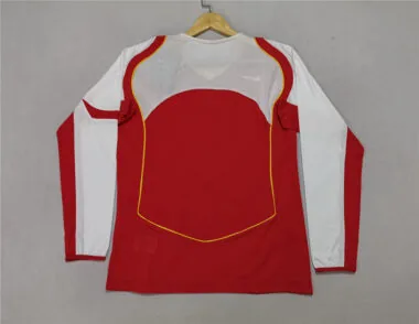 04-05 Camisola vermelha de manga comprida do Arsenal (jogo em casa)