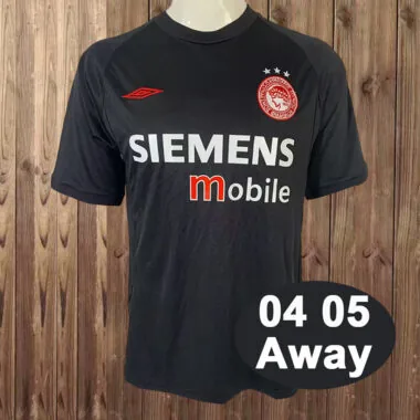 Camisa retro do Olympiakos para jogos fora de casa da época 04-05