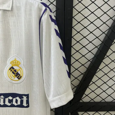 Camisola retro do Real Madrid para jogos em casa, época 89-90