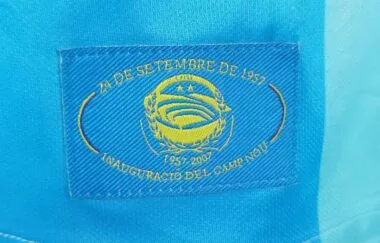 07-08 Barcelona away blue retro jersey