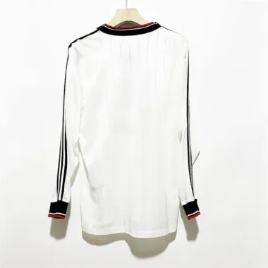 82-83 Manchester United away white long sleeve retro jersey