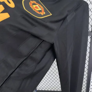 93-94 Manchester United away black long sleeve retro jersey