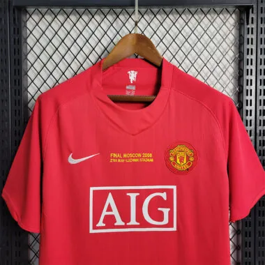 07-08 Manchester United - Versão para jogos em casa da Liga dos Campeões