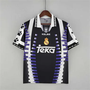 97-98 Terceiro equipamento do Real Madrid para jogos fora de casa