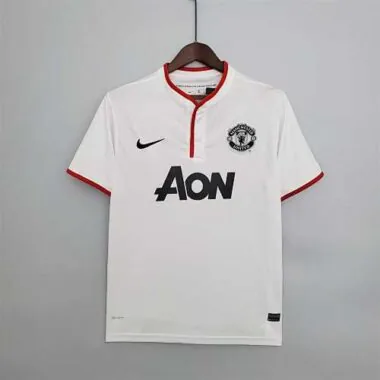 13-14 Camisola branca do Manchester United para jogos fora de casa