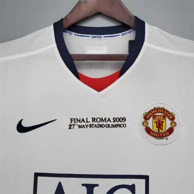 08-09 Manchester United away white Champions League