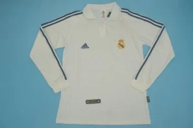 2001 Real Madrid home long sleeve