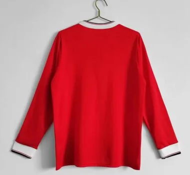 Camisola de manga comprida do Manchester United (jogo em casa) 82-83