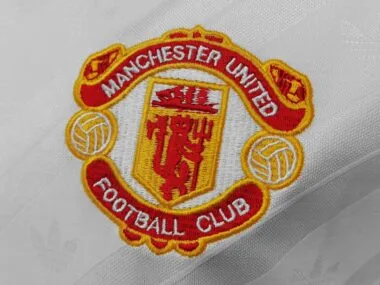 86-88 Manchester United away white away long sleeve