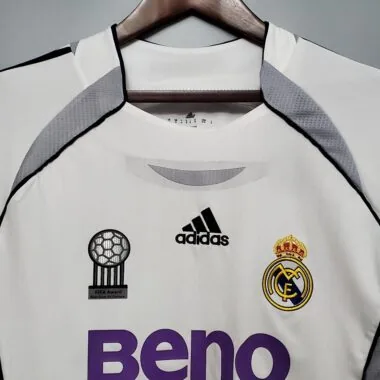 06-07 Real Madrid thuisshirt met lange mouwen