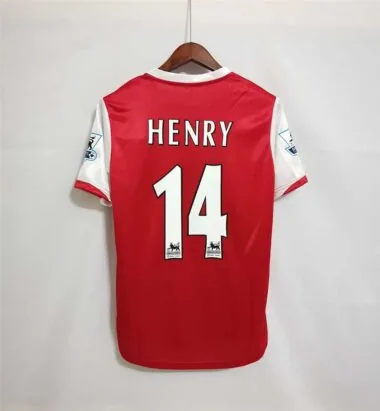 Maillot rouge domicile d'Arsenal 06-07