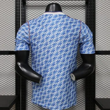 Camiseta de jugador del Manchester United, versión retro azul, temporada 2025/26 (tallas S-2XL)