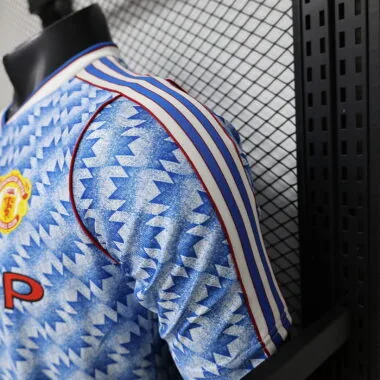 Camiseta de jugador del Manchester United, versión retro azul, temporada 2025/26 (tallas S-2XL)