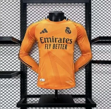 Camiseta de manga larga del Real Madrid para jugador visitante, 24-25