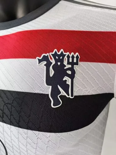Camiseta del Manchester United, tercera versión para visitante, color blanco, para jugador (talla 24-25)