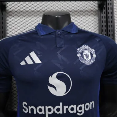 24-25 Manchester United away blue player version jersey