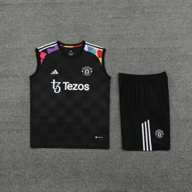 23-24 Manchester United black vest suit