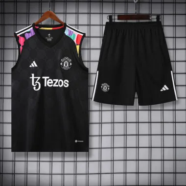 23-24 Manchester United black vest suit