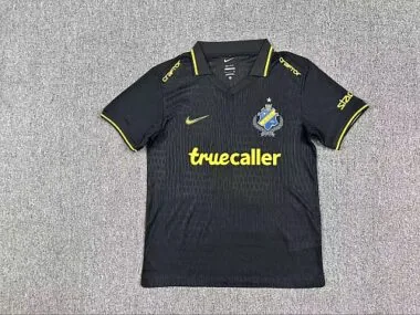 AIK Stockholm 2026/27 home black soccer jersey size S-4XL