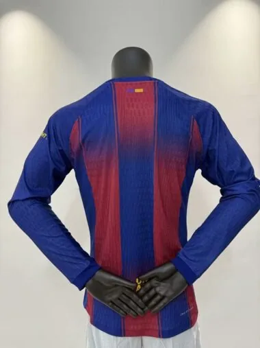 25-26 Barcelona home long sleeve player version jersey
