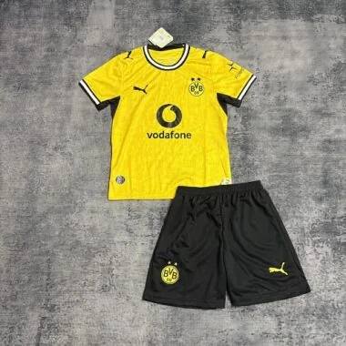 Equipamento infantil de casa do Borussia Dortmund 2026/27, tamanhos 16-28