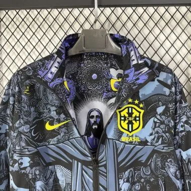 Brazil 2026 jesus version reversible windbreaker jakcet (S-XXL)