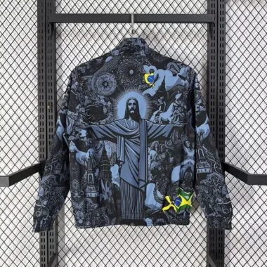 Brazil 2026 jesus version reversible windbreaker jakcet (S-XXL)