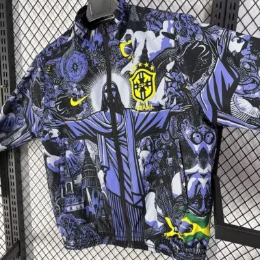 Brazil 2026 jesus version reversible windbreaker jakcet (S-XXL)