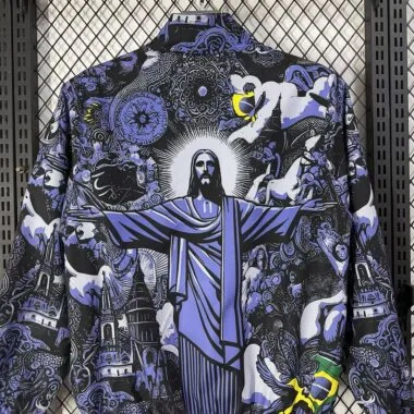Brazil 2026 jesus version reversible windbreaker jakcet (S-XXL)