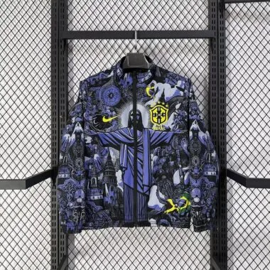 Brazil 2026 jesus version reversible windbreaker jakcet (S-XXL)