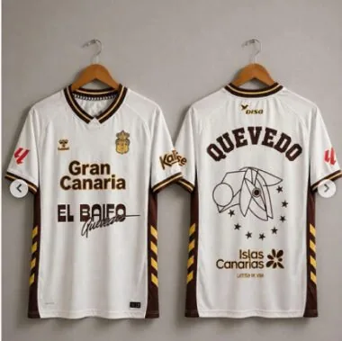 Camisa de jogo fora de casa do Las Palmas 2026/27, versão «El Baifo», tamanhos S-4XL