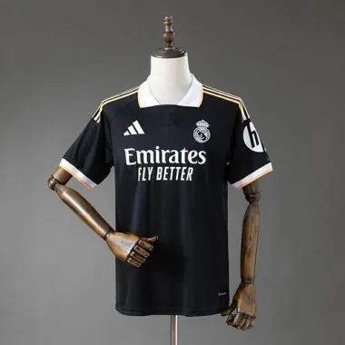Camisa preta do Real Madrid 2026/27 Concept, tamanhos S-XXL