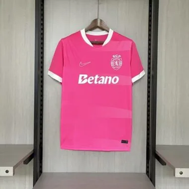 Camisa rosa do Sporting de Lisboa 2026/27, tamanhos S-4XL
