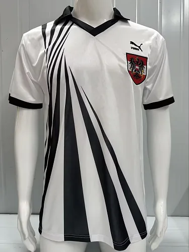 Camisa de futebol retro da Áustria da época 1990/91, tamanho S-2XL