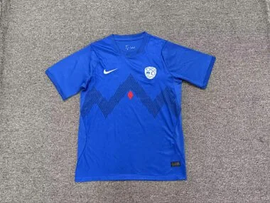 Camisa de futebol azul da Eslovénia para os jogos fora de casa no Mundial de 2026, tamanhos S-4XL