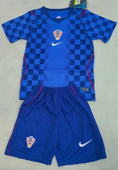 Croatia 2026 World Cup Away kid kit (Size 16-28)