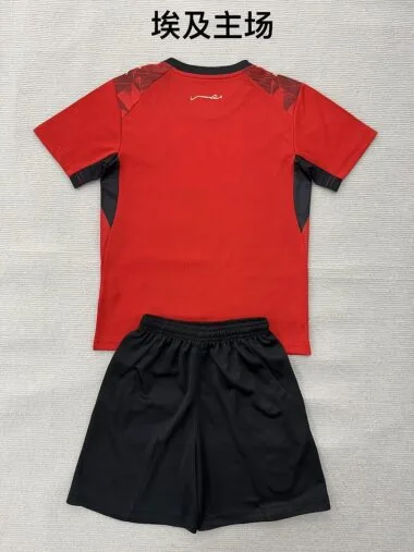 Kids Kit Egypt 2026 World Cup Home Jersey (Size 16-28)