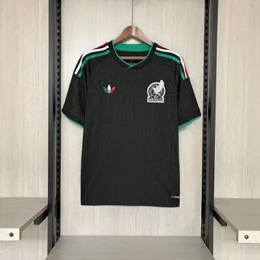 Camisa de futebol preta do México para o Mundial de 2026, tamanhos S-4XL