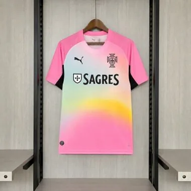 Camisola Portugal Pink Edition 2026, tamanhos S-XXL