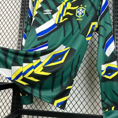 Retro Brazil 1994 Goalkeeper Long Sleeve Jersey (S-2XL)