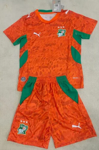 Cote d Ivoire 2026 World Cup Home kid kit (Size 16-28)